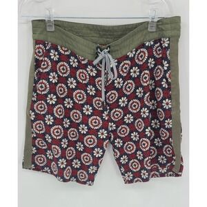 Outerknown Floral Board Shorts Men  32 × 7" Trunks Surf Swim Volleyball Nylon